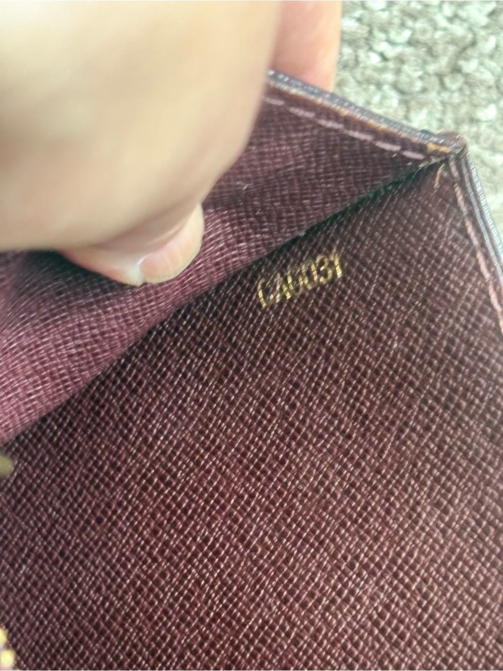 Auth Louis Vuitton Clutch Bag Taiga Serengeti Acajou - Picture 16 of 16